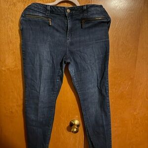 Michael Kors Dark Blue Ankle Jeans